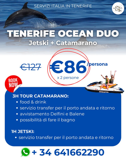 Pacchetto Ocean Duo - Jetski & catamarano